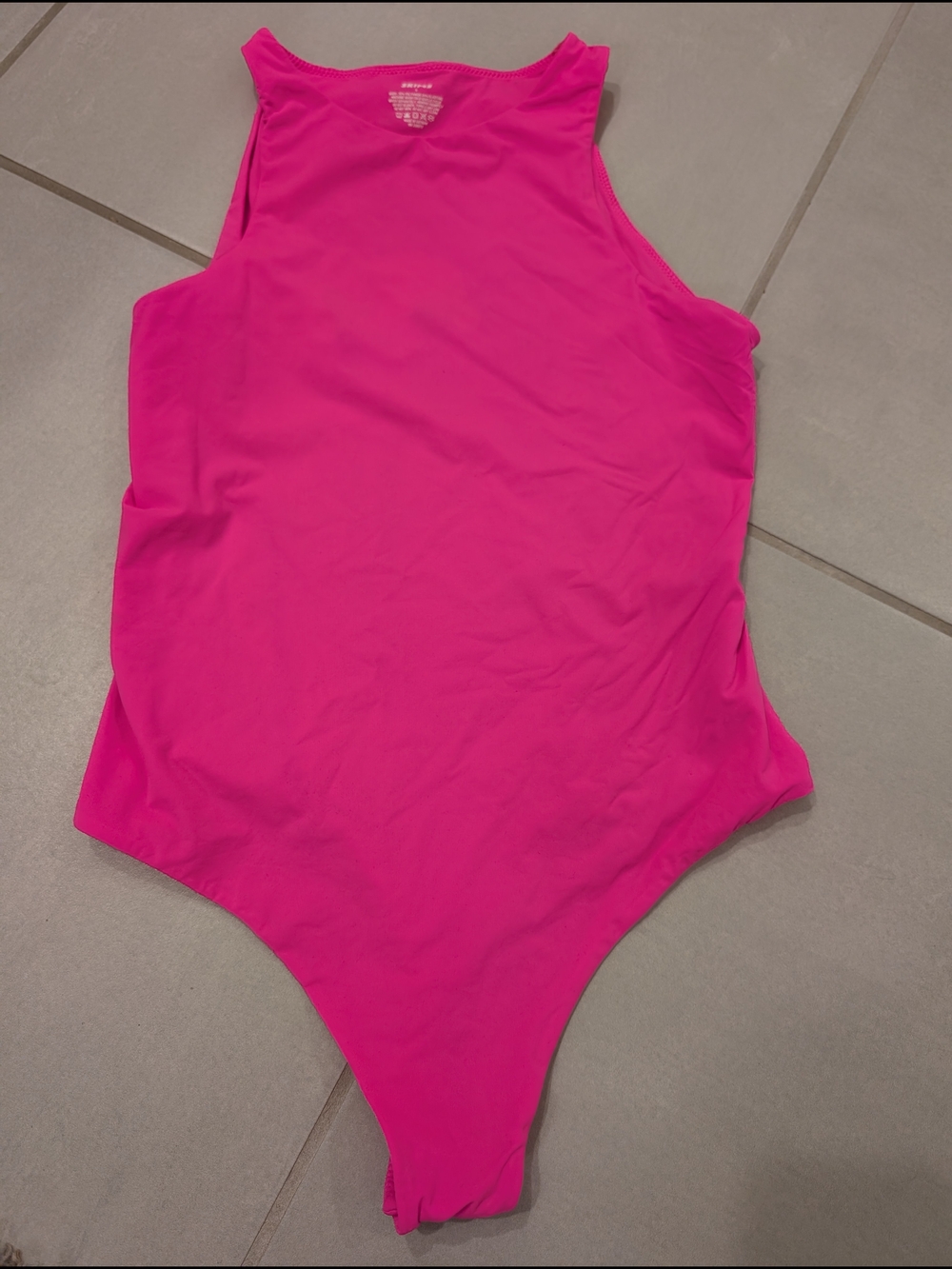 SKIMS Bright Pink Bodysuit